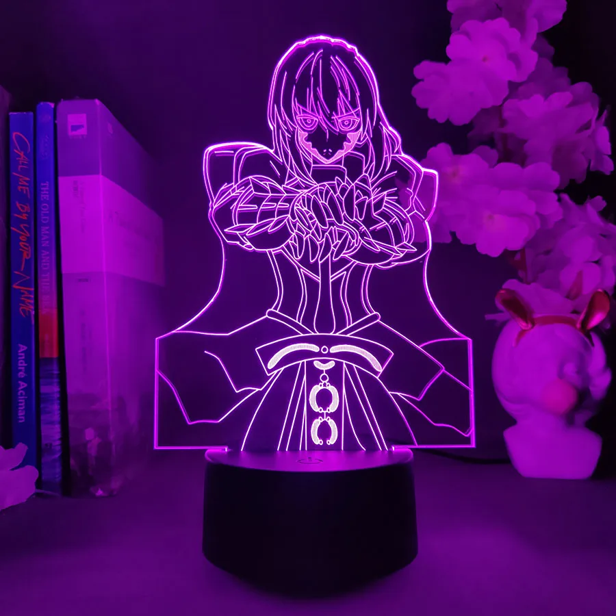 

3D Anime Lamp Fate Stay Night Saber for Bedroom Decor Birthday Gift Fate Stay Night Saber Led Decorative Light Cool Backlight