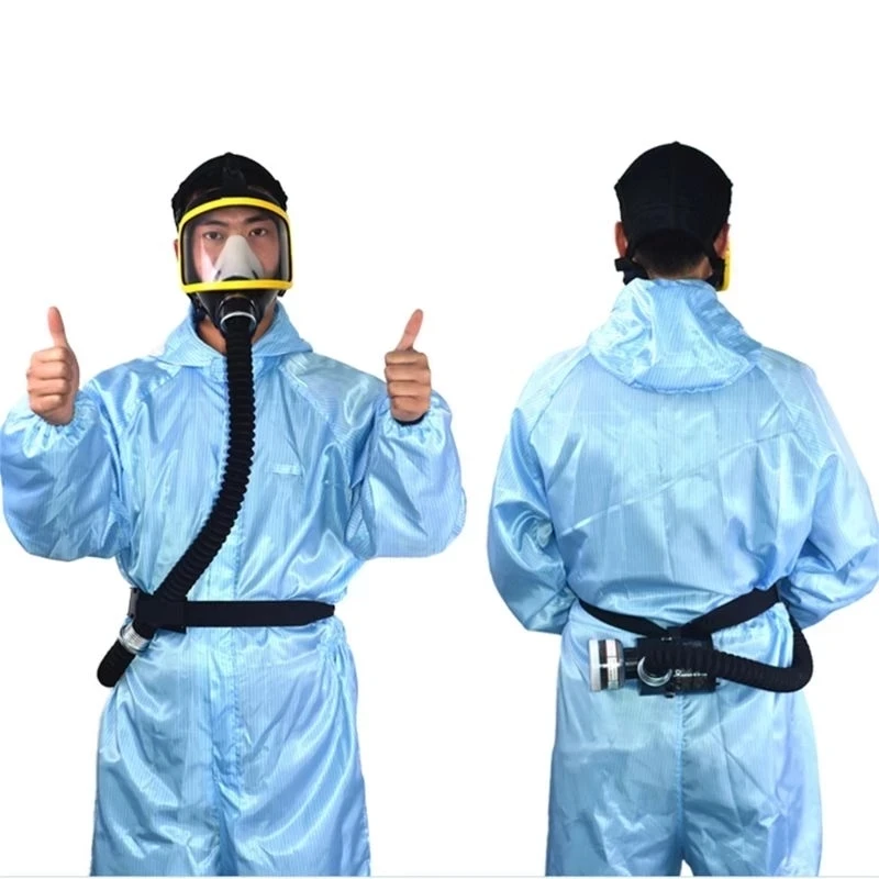 New Electric Constant Flow Air Supply Type Full Face Gas Mask Painting Tool Respirator System Industrial Chemical Safety Use