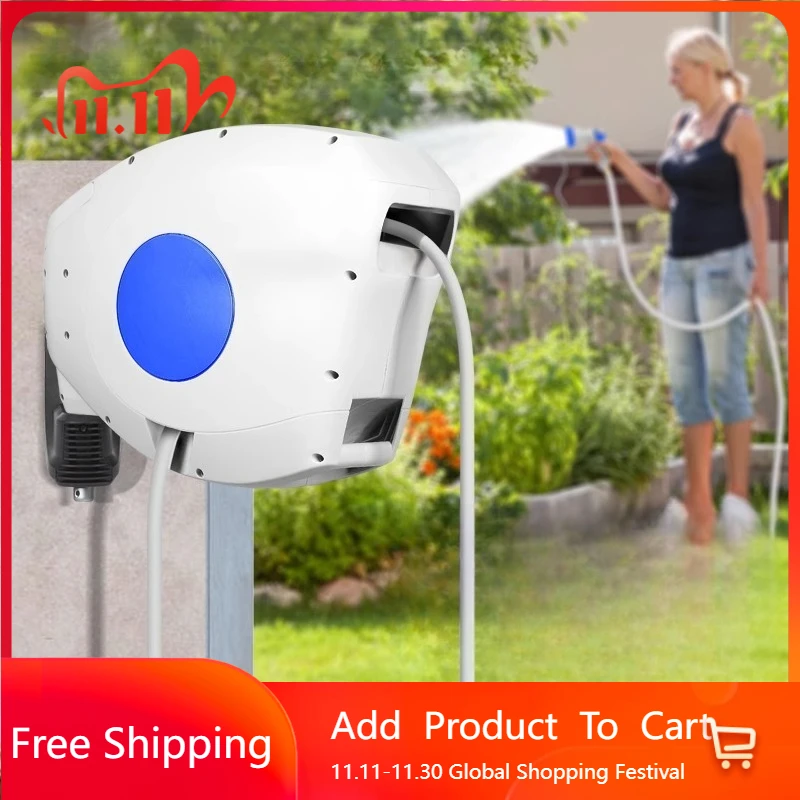 

Gardening Retractable Water Pipe Watering Wall Mount Safe Universal Long Water Pipe Luxury Mangueiras De Jardim Garden Ornaments