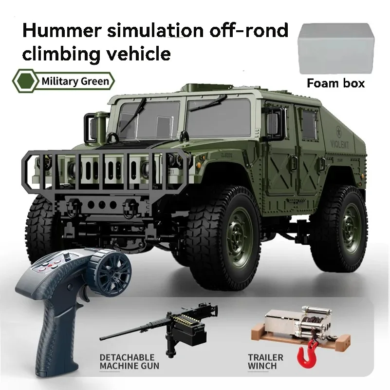 JJRC C8835 RC Car Simulation 4x4 All-terrain 2.4G Remote Control Car Off-road Climbing Electric Truck with LED Light RC Toy Gift image 3