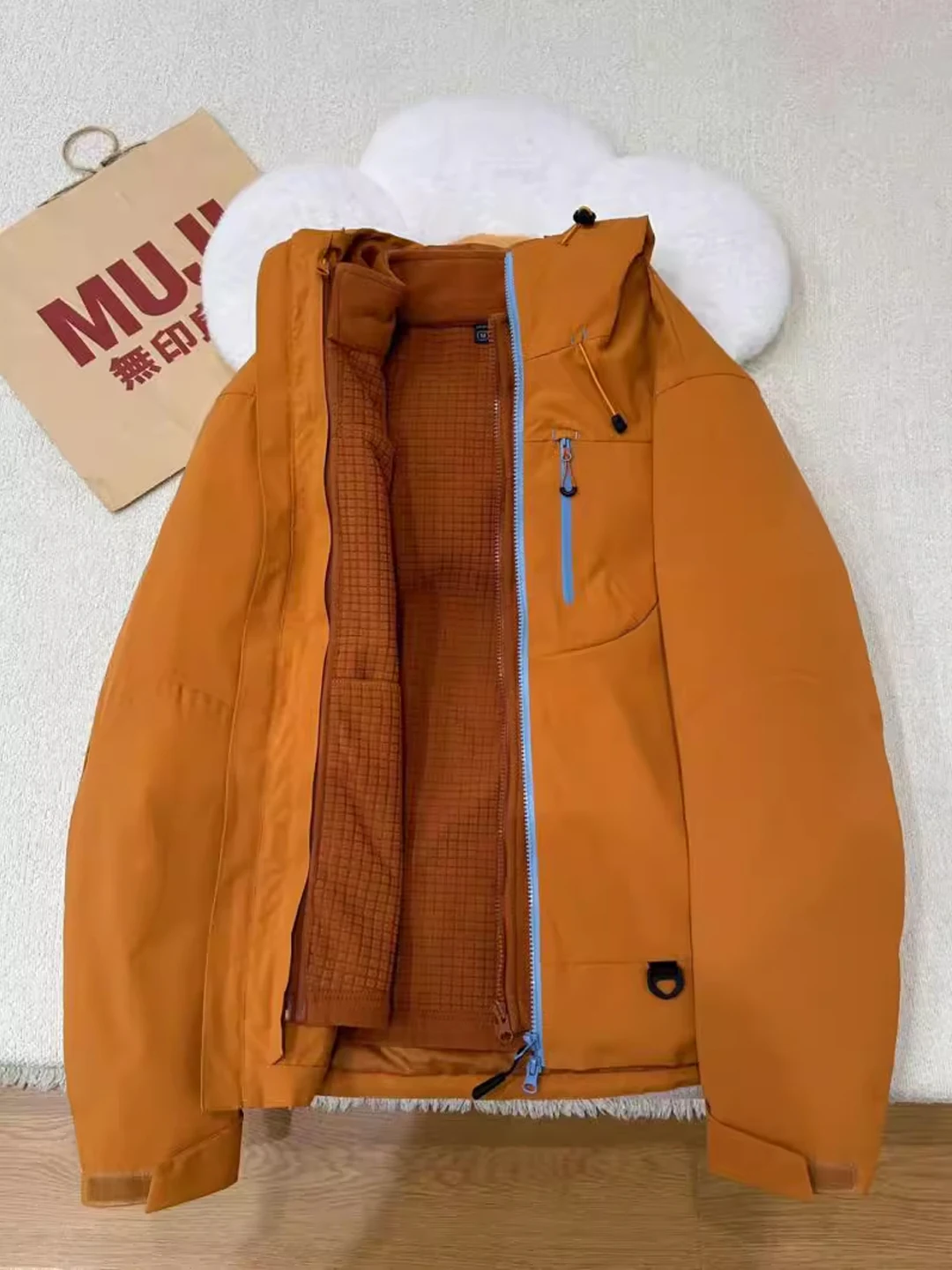 

Мужская футболка в одном, куртка на подкладке, уличное водонепроницаемое лыжное пальто, теплая внутренняя подкладка желтого цвета, свободный крой, осень-зима