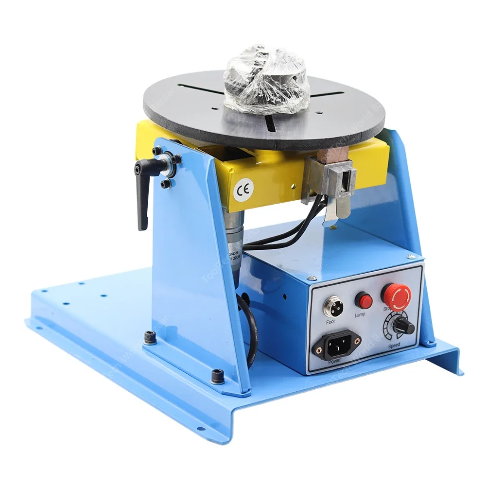 220V ใช้ BY-10 10KG Welding Positioner พร้อม K01-65 Mini Chuck พร้อมสวิทช์เท้าเชื่อม Turntable