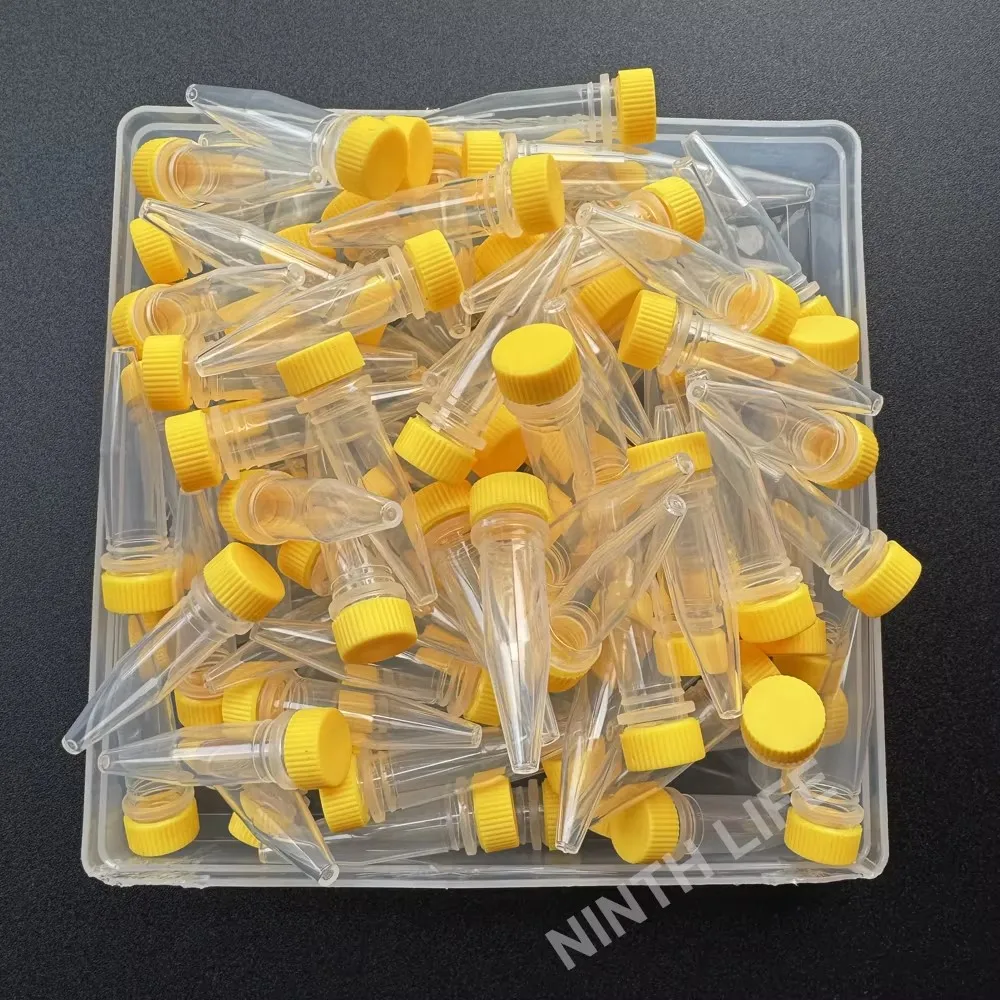 1,5 ml Kunststoff-Kryovial mit Schraubverschluss, gefrorenes Reagenzglas für Labor und Wissenschaft, mit Deckel, Gefrierbehälter, 100 Stück – Detail 6