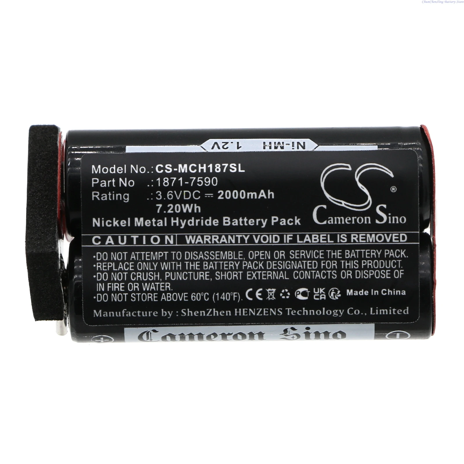 CS 2000mAh Shaver Battery 1871-7590 for Moser ChromStyle 1871, Wella Academy ChromStyle, Super Cordless 1872 clipper +TOOL