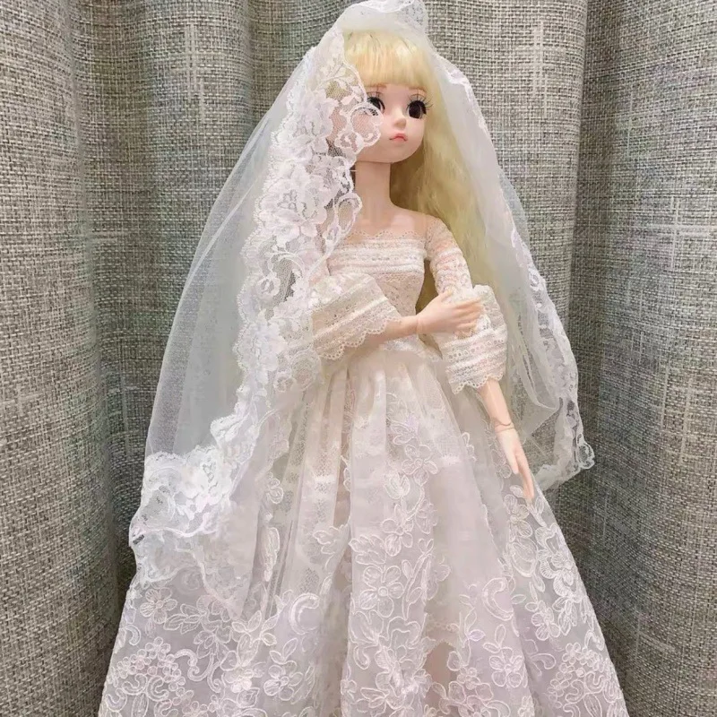 60cm boneca roupas de substituição 1/3 bjd boneca moda vestido de casamento terno crianças meninas brinquedo presente aniversário ou natal presentes