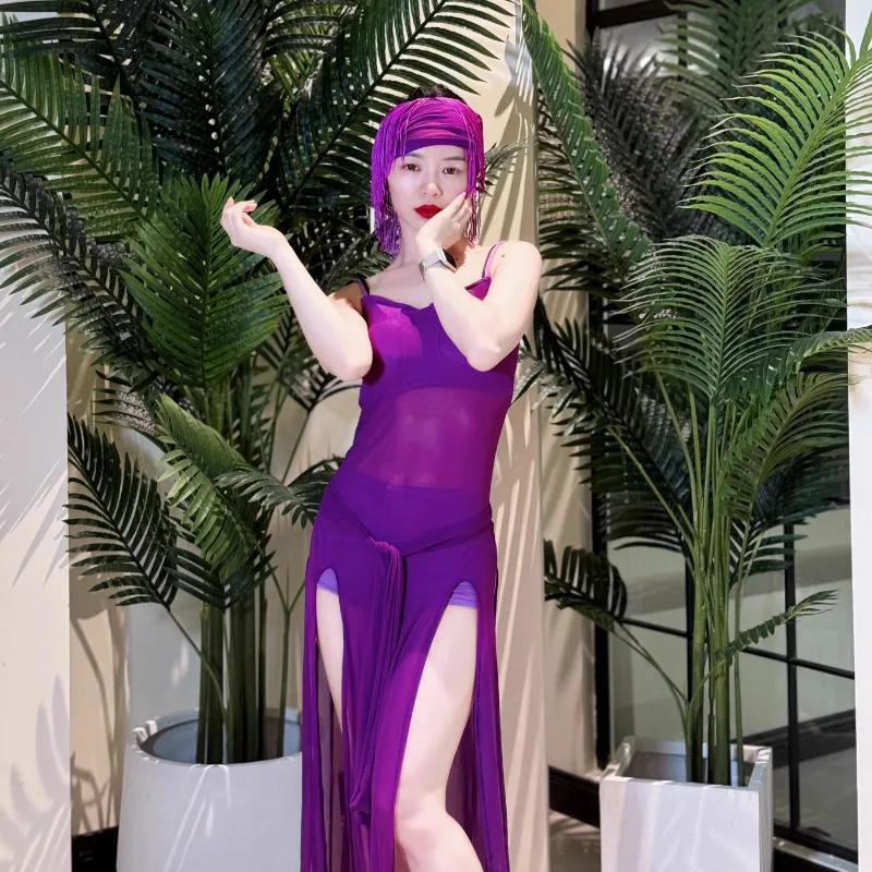 op maat gemaakte buikdanskostuums oefenkostuum Oosterse dansvoorstelling kostuumjurk