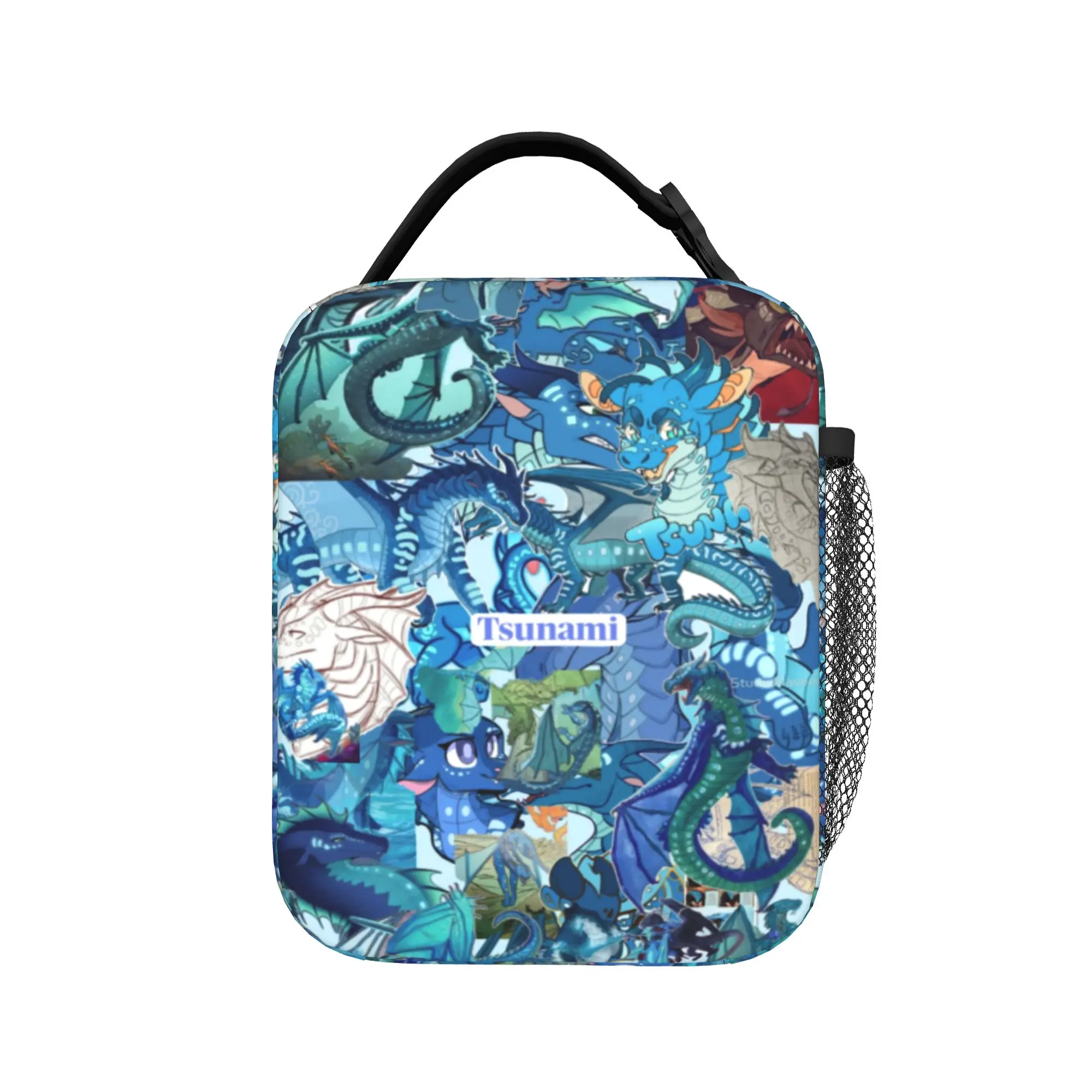 Wing Of Fire dragon Insulated Lunch Bag for Men Women  Food Container Portable Cooler Thermal Lunch Boxes For Travel