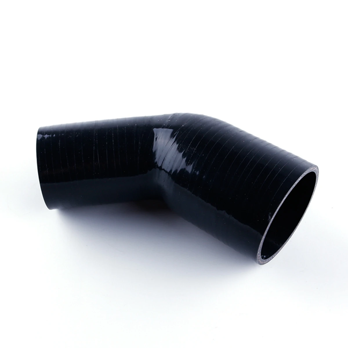 Black 45 Degree Reducer Hose Universal Silicone Coolant Intercooler Pipe Tube ID 57mm 60mm 63mm 65mm 67mm 70mm 76mm 3 Or 4Ply