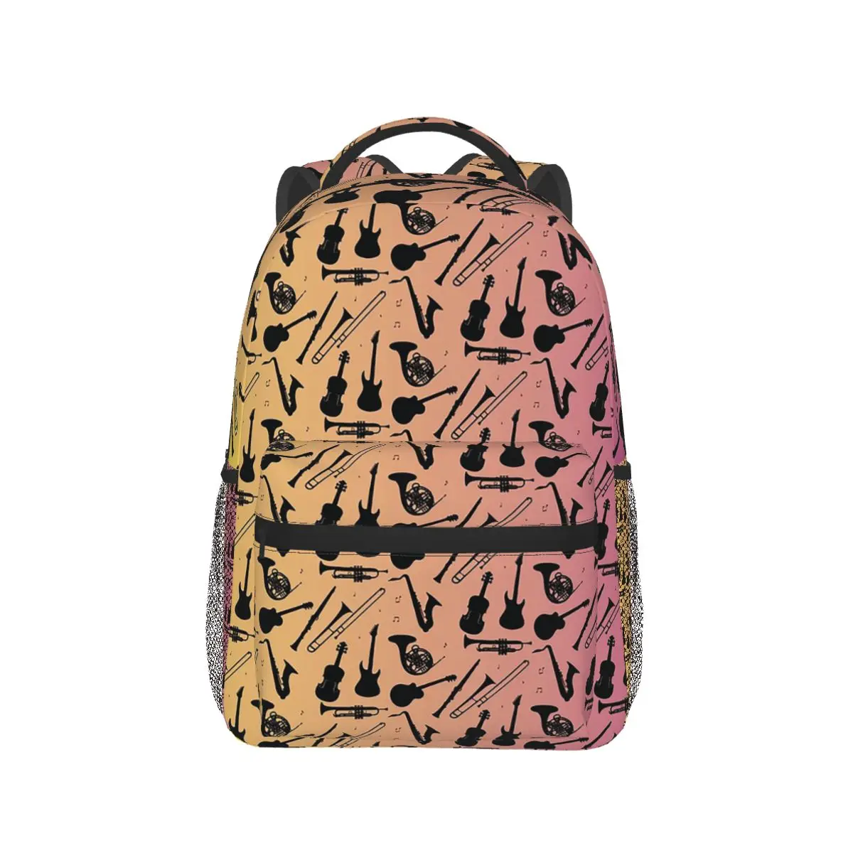 

Guitar And Music Instruments Backpack Hot Sale Daypack Large Capacity Boys Girls BookBag School Bag Shoulder Bags for Men Women