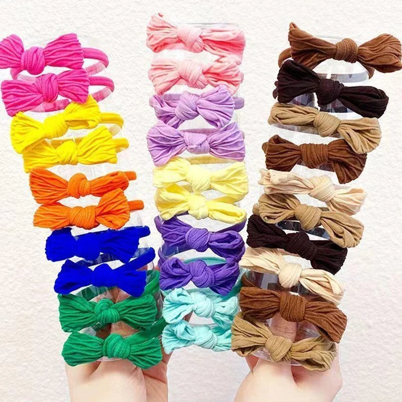 

10Pcs 100% brand new quality Hair Ties Ribbon Pigtail Grosgrain Hair Accessories Girl Head Bands For Children