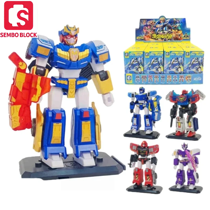 SEMBO Building Assembling Block Man Gilded Edition Toys Model Desktop Decoration Holiday Gift Children Birthday Toys Decorative
