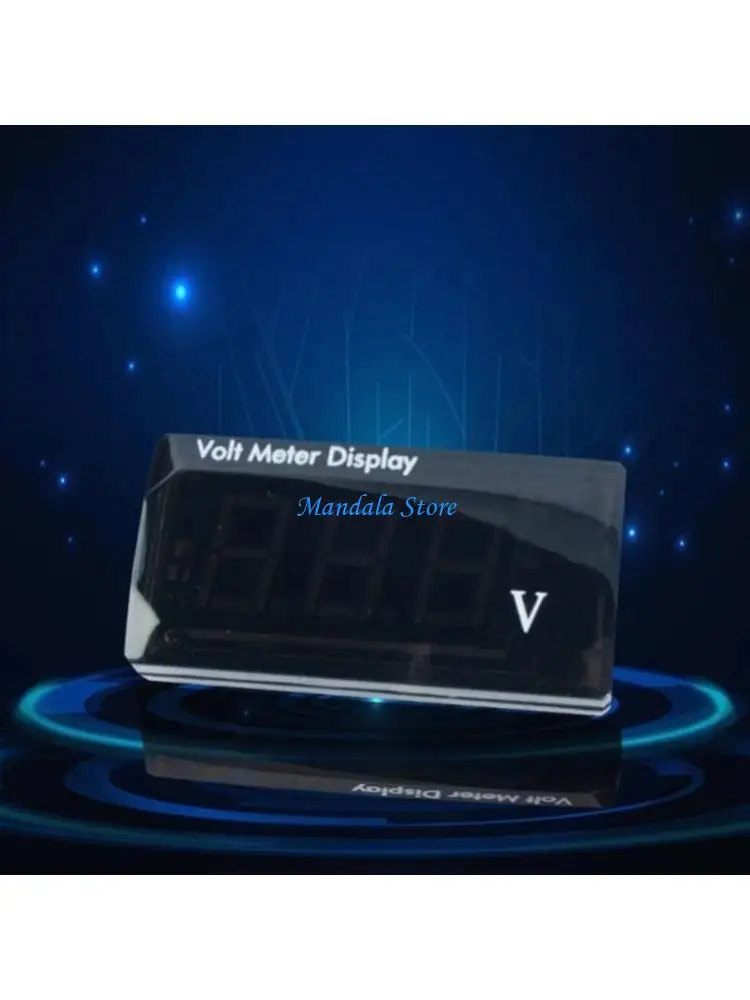 U2JC 5V-19.9V Car Digital Voltmeter Gauges, LED Display Voltages VoltMeter for Car Motorcycle