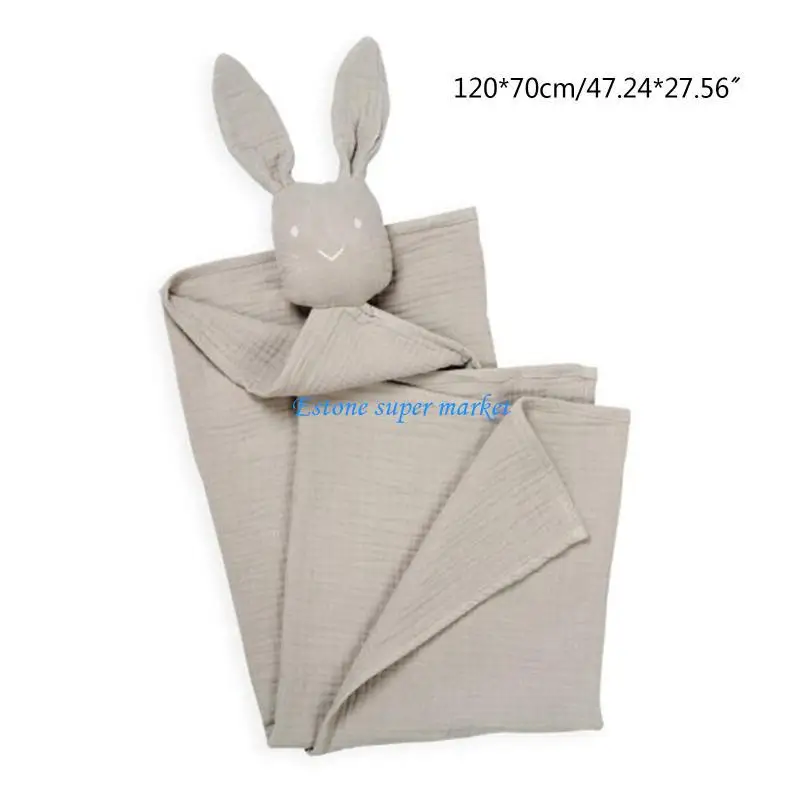 090B 120x70 سنتيمتر الطفل قماط ملفوفة منشفة استرضاء لينة أرنب لبطانية الدمية Sleepsa