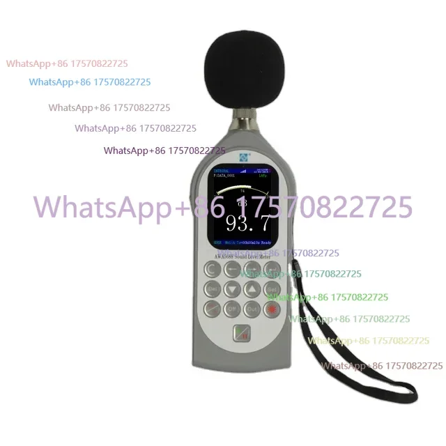 

Цифровой шумомер AWA5688 (28-133 дБ) с GPS