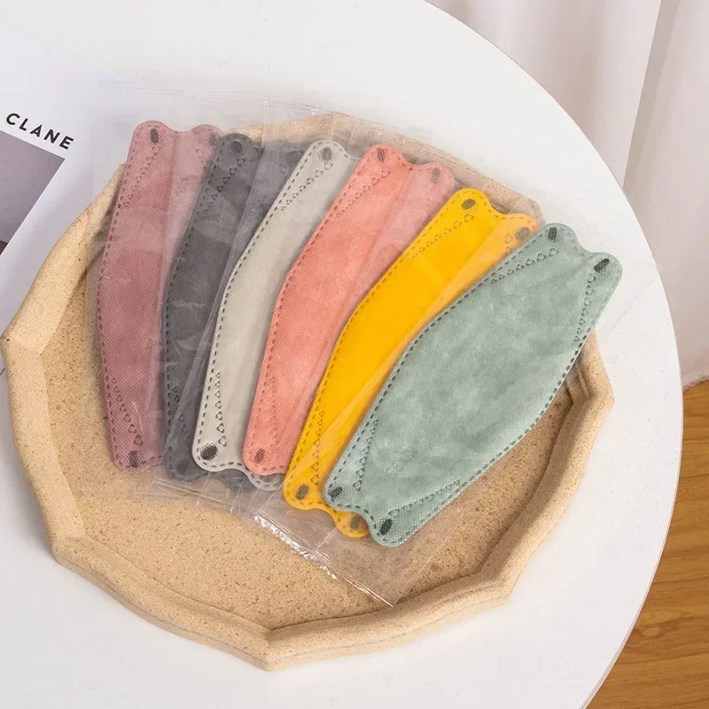 Halloween Cosplay 6PCS Adult Disposable 3layer Fish Nonwoven Fashion Face Mask