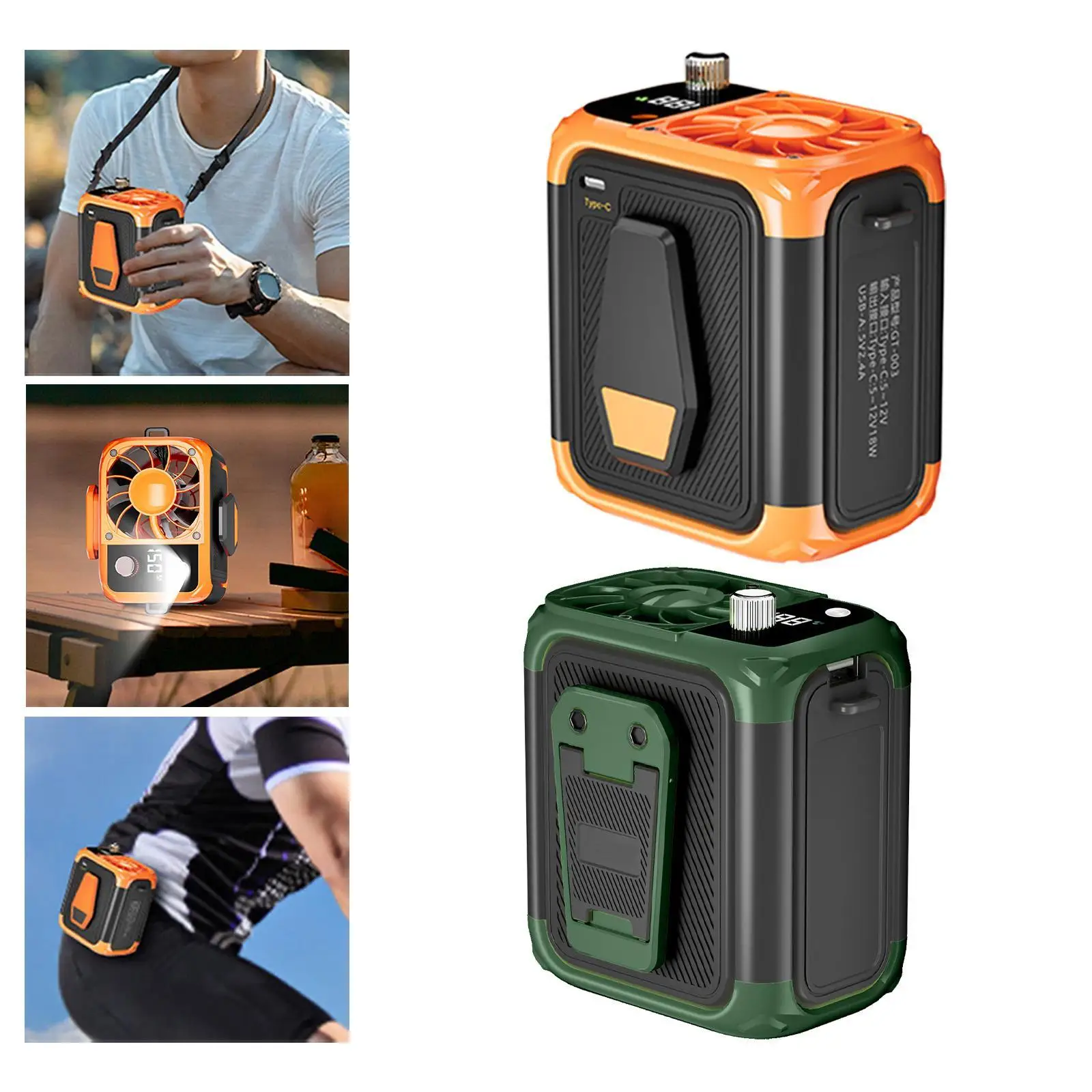 

Подвесное мощное ветровое водонепроницаемое летнее оборудование IPX4 с шейным ремешком, вентилятором для езды на велосипеде, путешествий, дома, садоводства, спорта