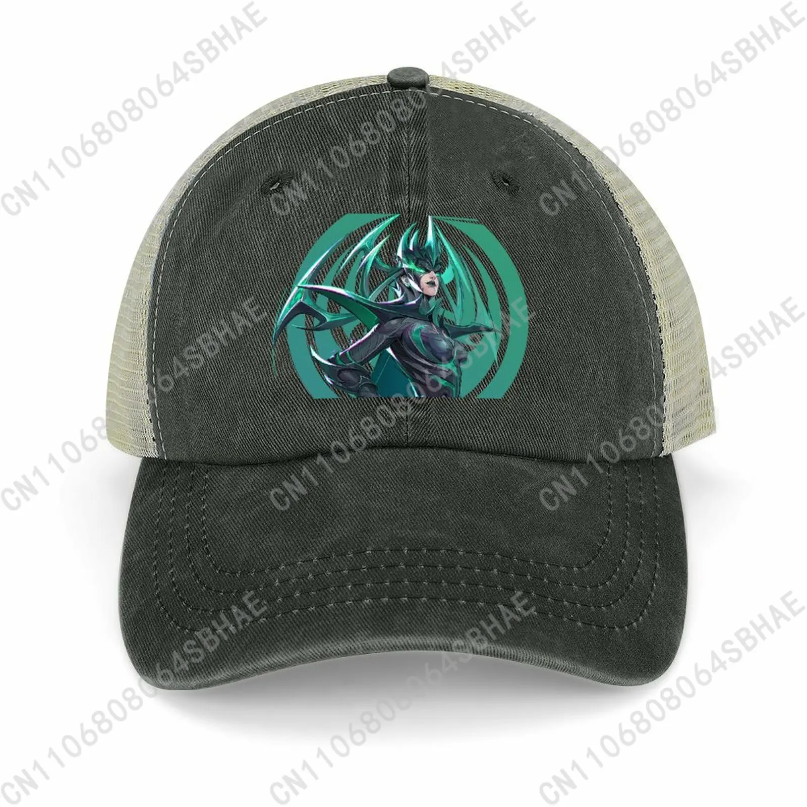 

Marvel Hela Mesh Cowboy Hat Hollow Ventilated Summer Cap Men Women Outdoor Sun Hat Adjustable Strap Custom Cosplay