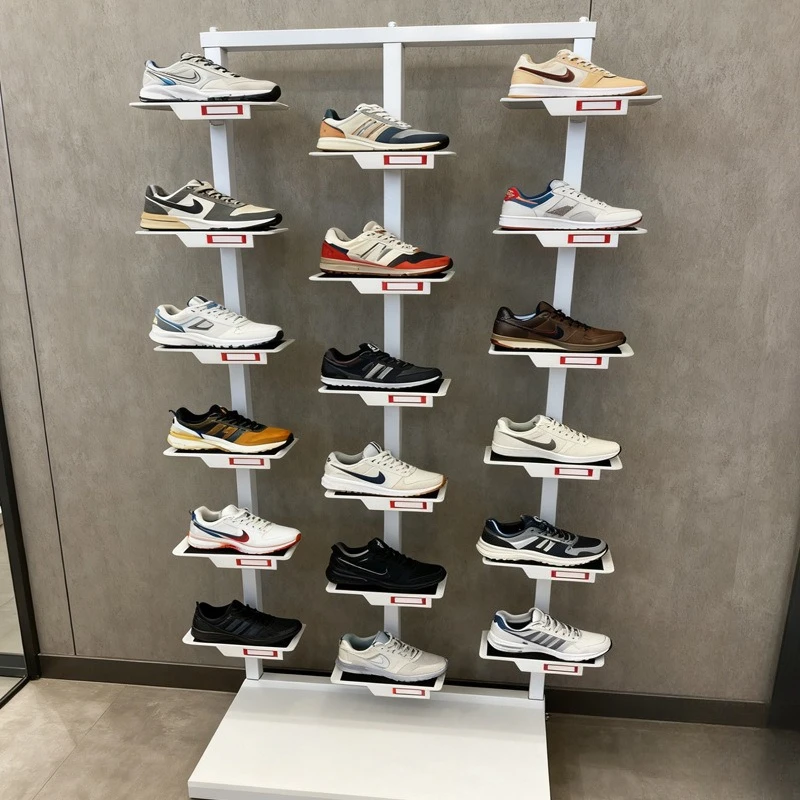 Picture 6: New shoe store shoe rack fashion combination multi-layer shoe store display rack bag store display cabinet window