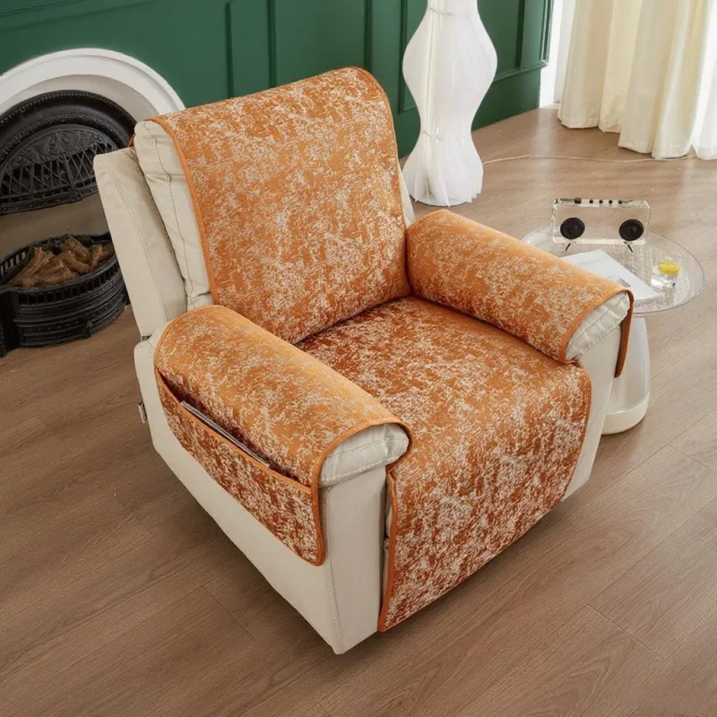 Soft Recliner Four Season Universal Luxury Sofa Towel 1 Seater Sofa Protector Cover Non-slip Couch Covers