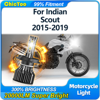 20000LM Motorbike LED Headlight 120W Super Bright Motorcycle Headlamp Bulb 12V For Indian Scout 2015 2016 2017 2018 2019