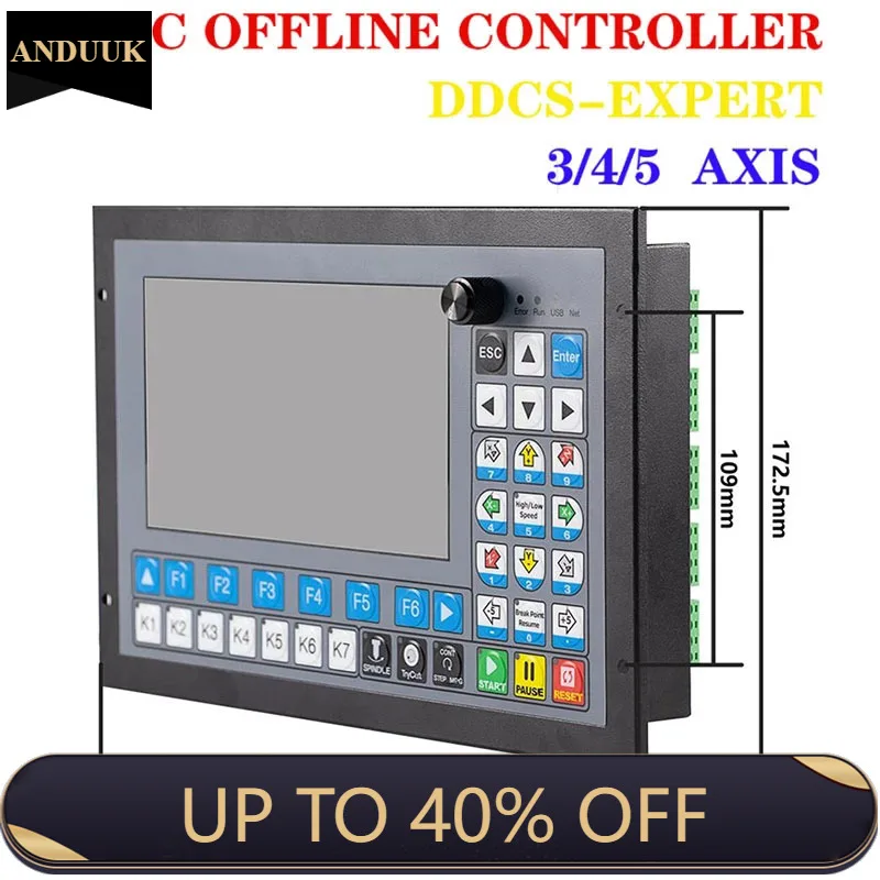 M350/Ddcs-expert 3/4/5 Axis Cnc System, Motor Controller Kit +z Axis Probe +3d Edge Finder+Extended Keyboard Replace ddcsv3.1
