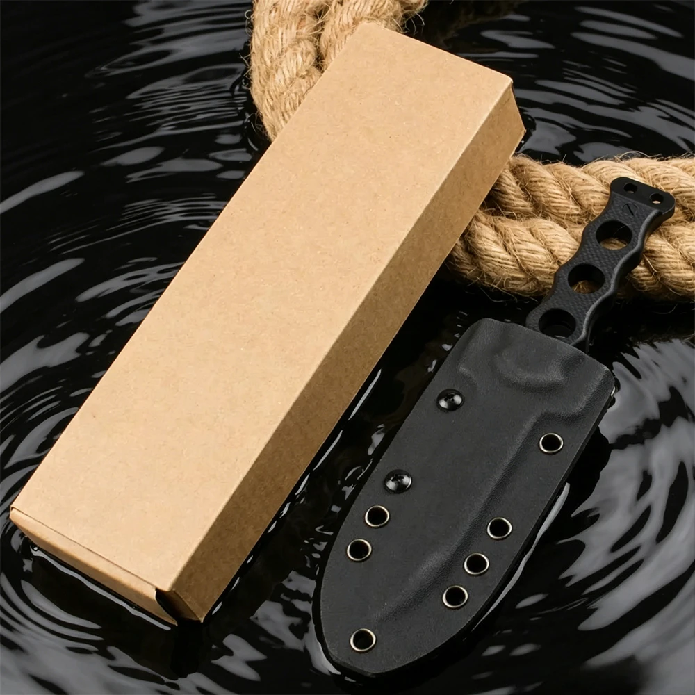 2026 Eickhorn Solingen S.E.K. Cuchillo recto de hoja fija duradero II, acero DC53, mango texturizado, herramienta EDC para exteriores para todo tipo de clima