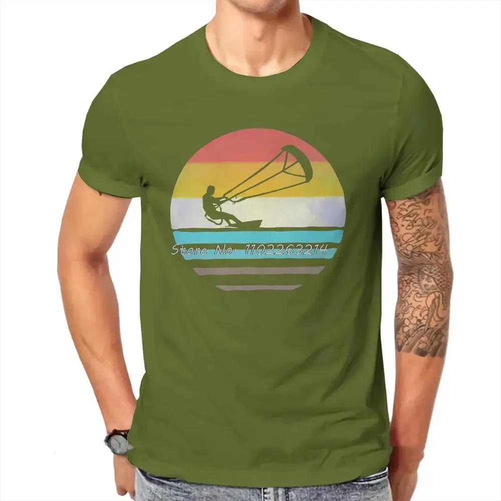 Water Casual T-shirt Kitesurfing Kiteboarding Sports Funny Creative Streetwear Leisure Tshirt Unisex Tee Gift Cotton T Shirt