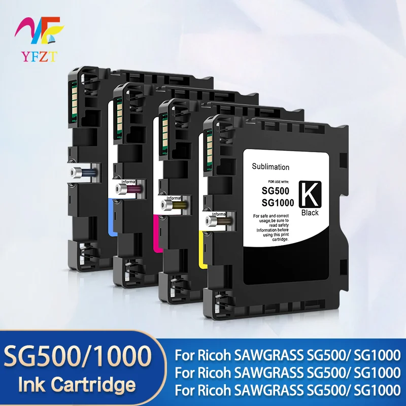 

SG500 SG1000 картридж с чипом и дополнительными чернилами для принтера Ricoh SAWGRASS SG500 SG1000, совместимый картридж с чернилами