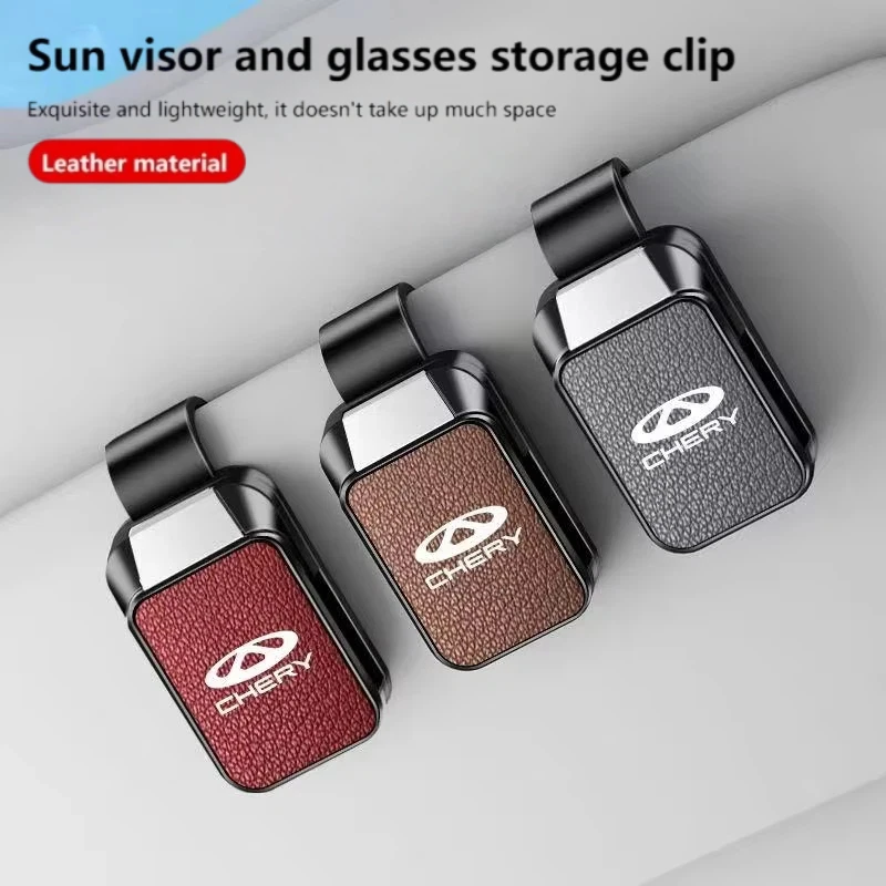 

Wear Resistant Car Sun Visor Glasses Case Sunglasses Storage Holder Fit Chery TIGGO 3 4 5 7 Pro 8Pro Max MVM X22 DR3