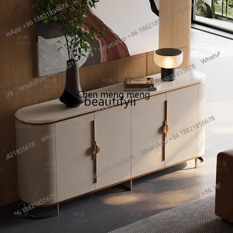 

zq1High-end porch cabinet light luxury, modern simple living room shoe change, dining side cabinet