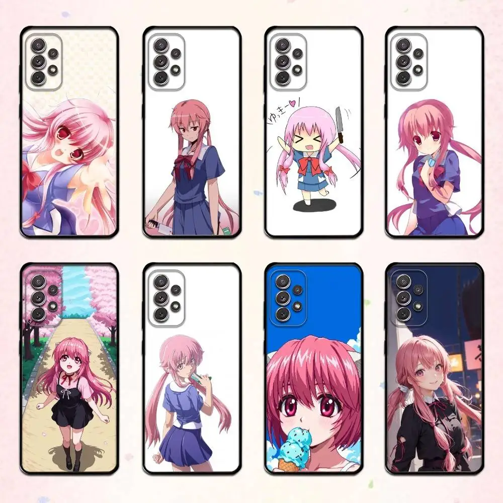 

M-Mirai N-Nikki Gasai Yuno Phone Case For Samsung S 25,24,23,22,30,21,10,9,Ultra,Plus,Lite,FE,4,5 G Soft Black Case