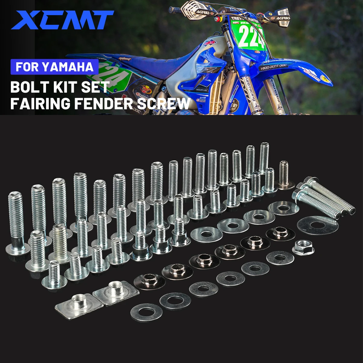 

Motorcycles Fairing Fender Screw Bolt Kit Set For YAMAHA YZ 85 125 250 450 YZ250F YZ450F 250FX 450FX WR250F WR450F YZ125 YZ250