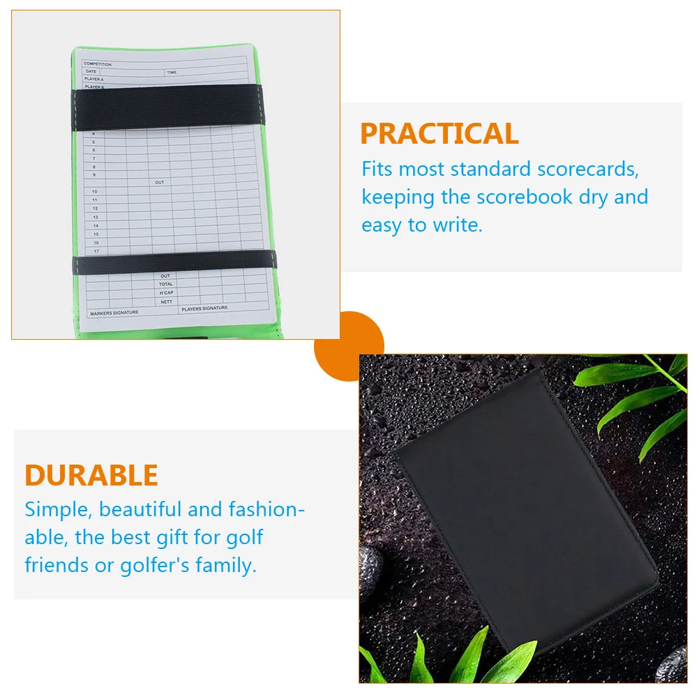 Golf Score Book Golfs Notepad Score card Holder Books Cover portabe Golfing tool multiuse outdoor Sports supply