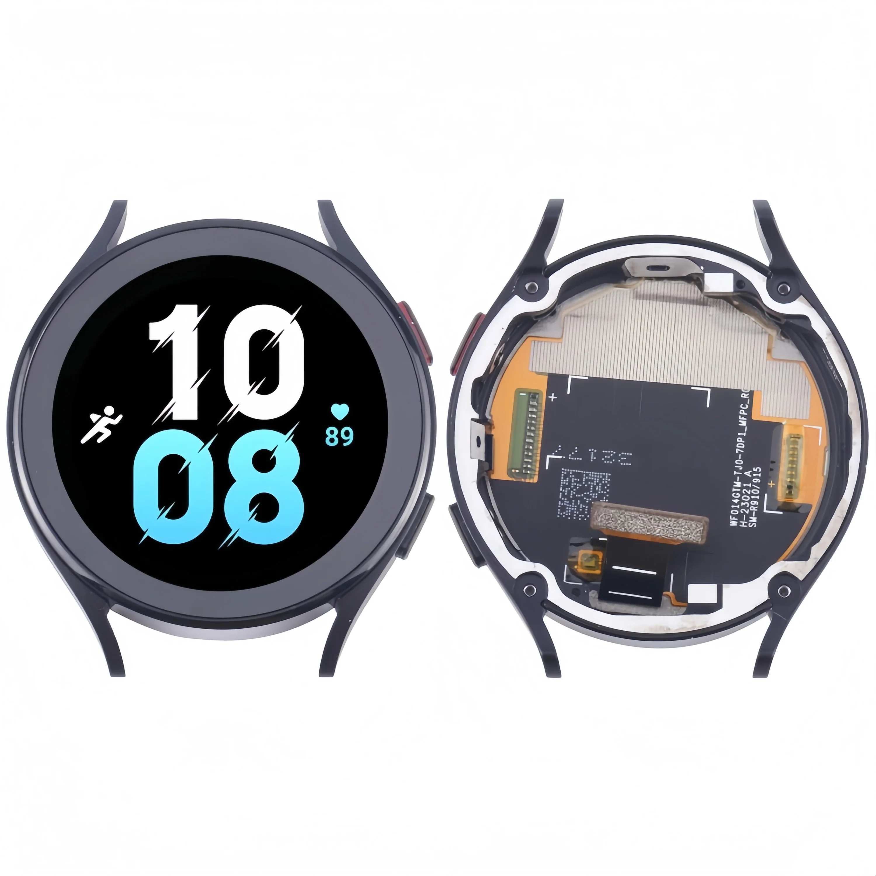 Relógio Inteligente com Tela LCD e Moldura, Compatível com Samsung Galaxy Watch5 44mm SM-R910/R915