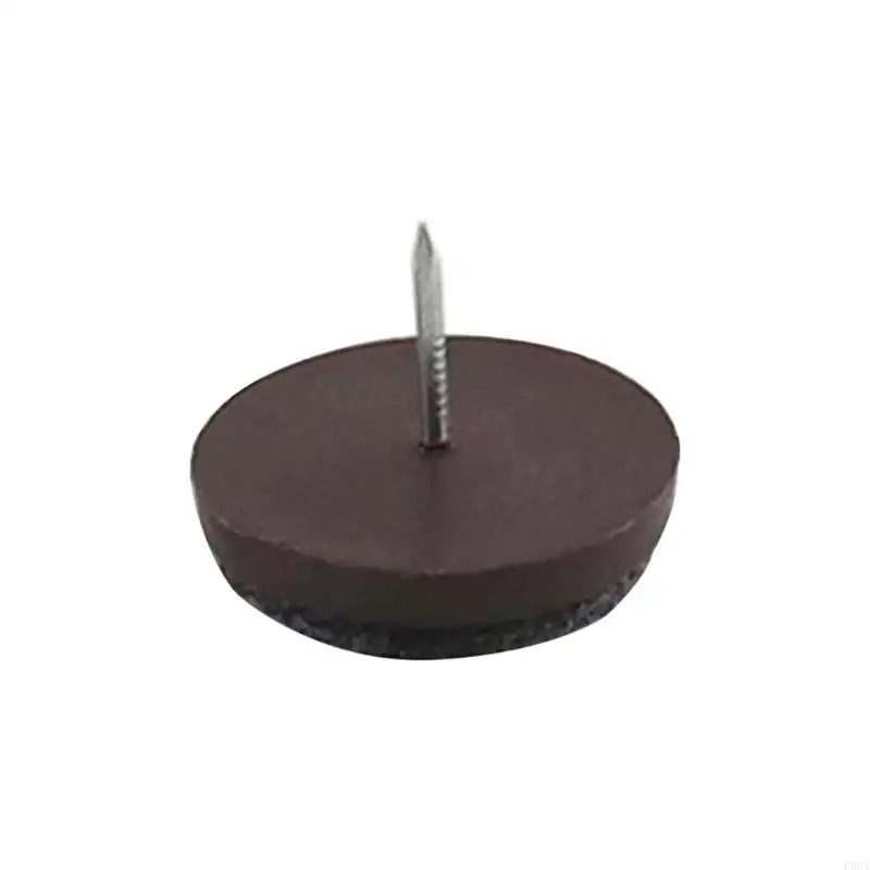 P0UA 50 Pcs Furniture Leg Bottom Feet Glides Round Heavy Duty Felt Furniture Pads