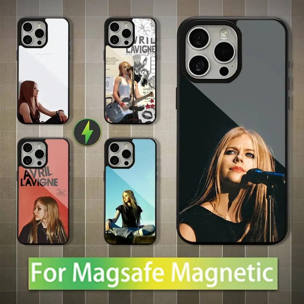 

A-Avril Singer L-Lavigne Phone Case For iPhone 16,17,15,14,13,12,11,Pro,Max,Plus,Mini,Magsafe,Magnetic Wireless Charging Case
