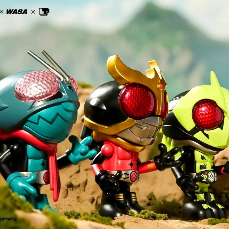 

Wasa Collaborative Kamen Rider Collectible Figure - Blind Box Edition Featuring Kuuga Ryuki Decade Trendy Plaything Display Gift
