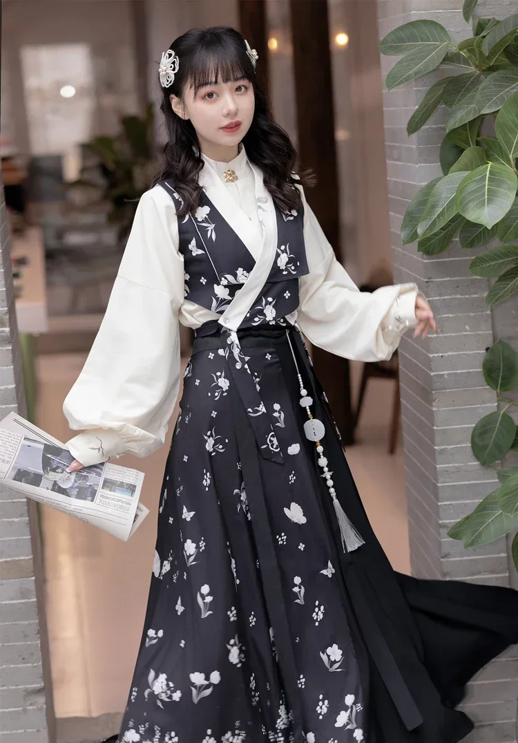 2023 Newly Women Chinese Ancient Traditional Hanfu Ladies Fashion Modern Hanbok Tang Dynasty Costume Dress Female Sets