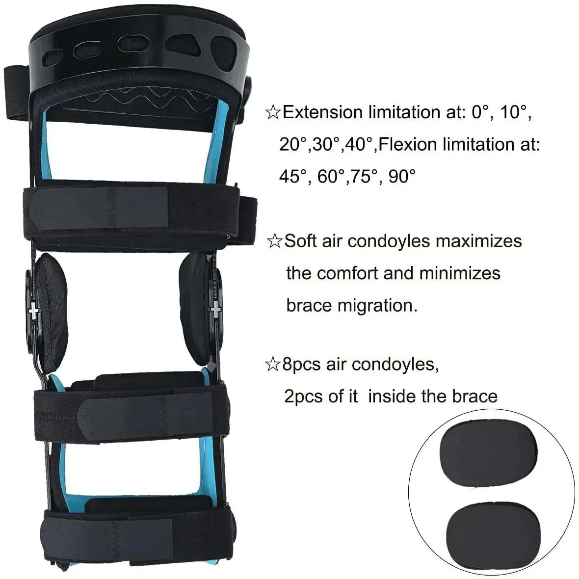 AY-TJ-KM039 Adjustable  Brace Immobilizer Rom Hinged Brace