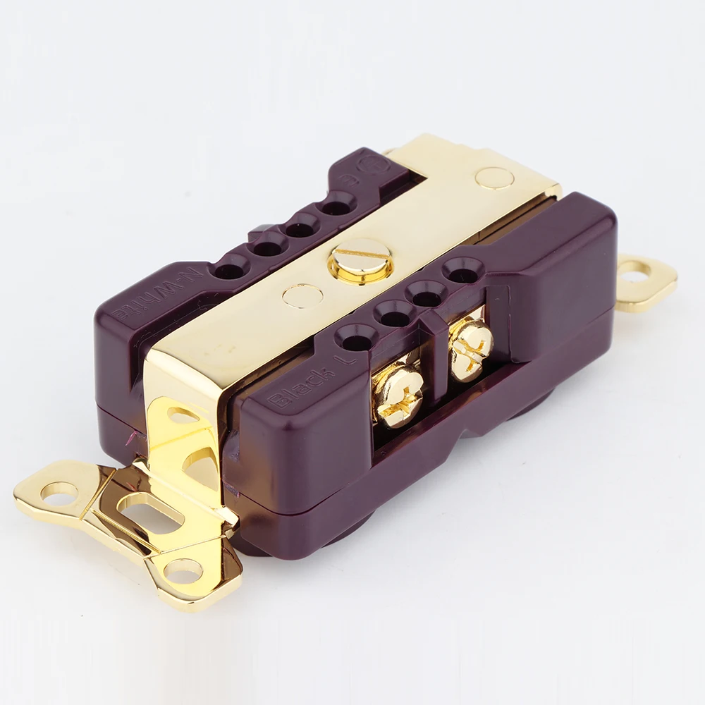 

1 x AC Power US Socket Receptacle Preffair SW-G Pure Red Copper High Grade US Version HIFI