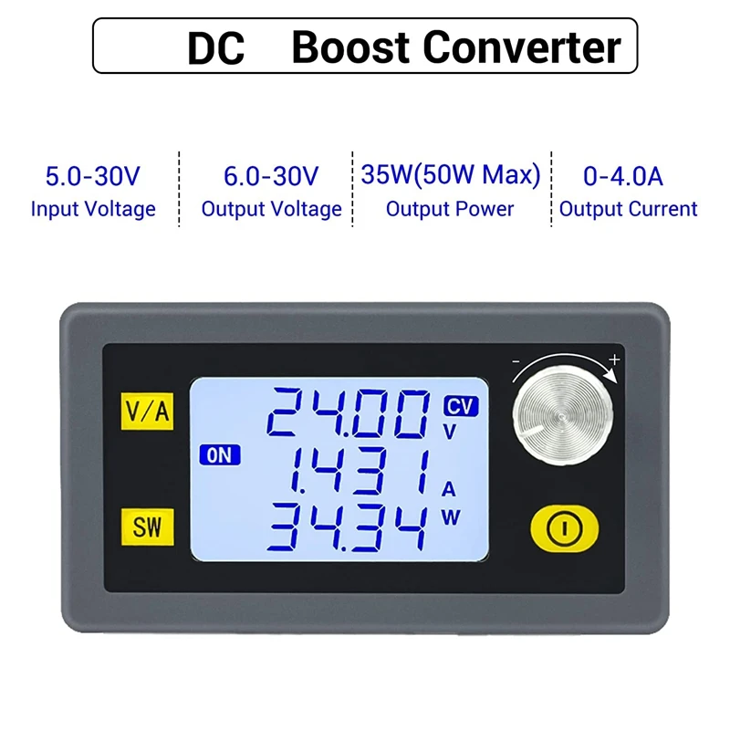 1 Piece Adjustable Voltage Regulator DC 5-30V 35W 4A Power Supply Step Up Down Transformer