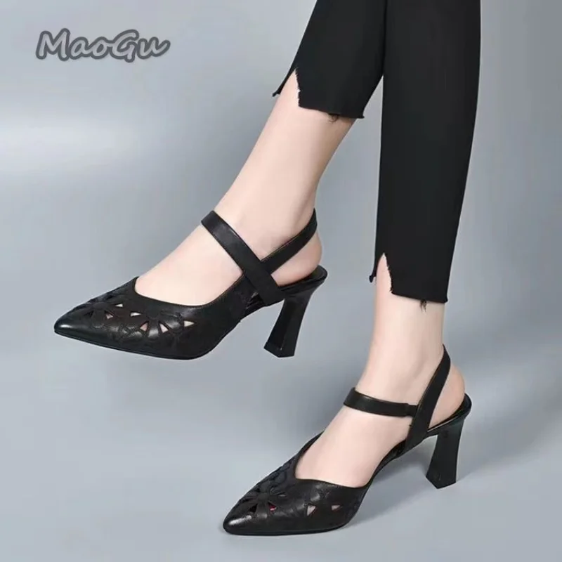 Elegant Sandals Women High Heels Pumps Women\'s Banquet Sandals Sexy Black Women Dress Sandalen Luxury Sandals Women Designers