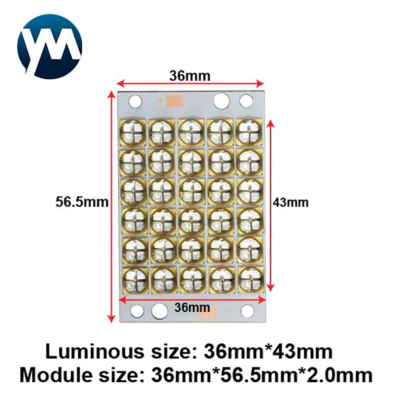 300W LED UV Module Higt Power 365nm 405nm 385nm 395nm Light For Resin 3D Printer Offset Glue Ink Curing