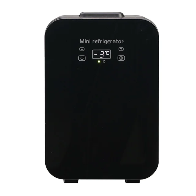 10L  Black Custom  LCD Temp Control  Compact Small Milk cooler Mini Fridge for coffee machine