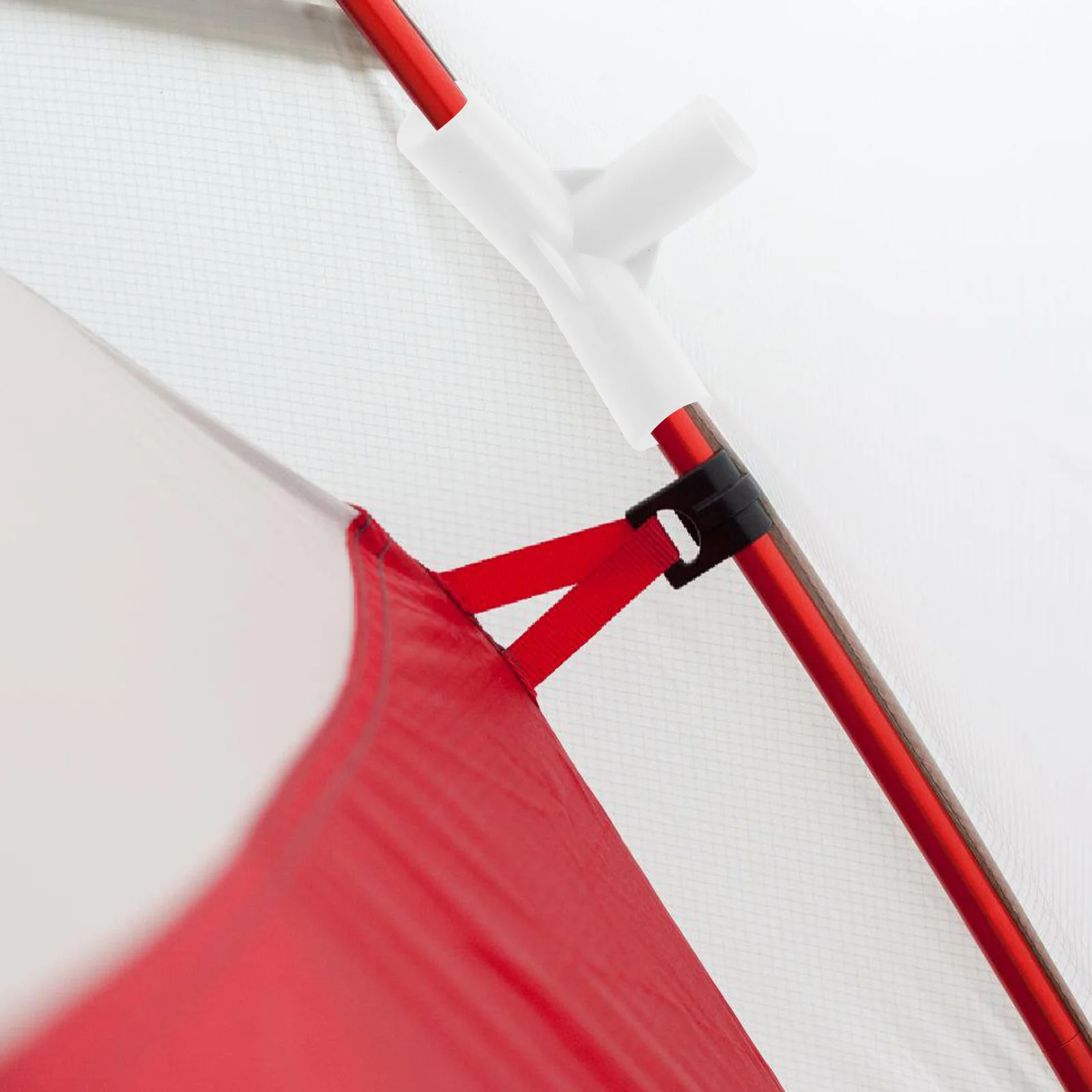 

20Pcs Tent Pole Connecting Adapter Strong Plastic Three-Way Connector for Tent Frame Repair Outdoor Camping Fittings