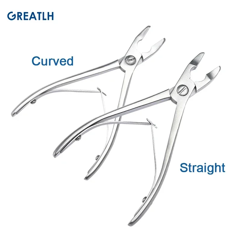 Stainless Steel Bone Rongeur Single Joint Rongeur Straight Curved Orthopedic Surgical Instrument