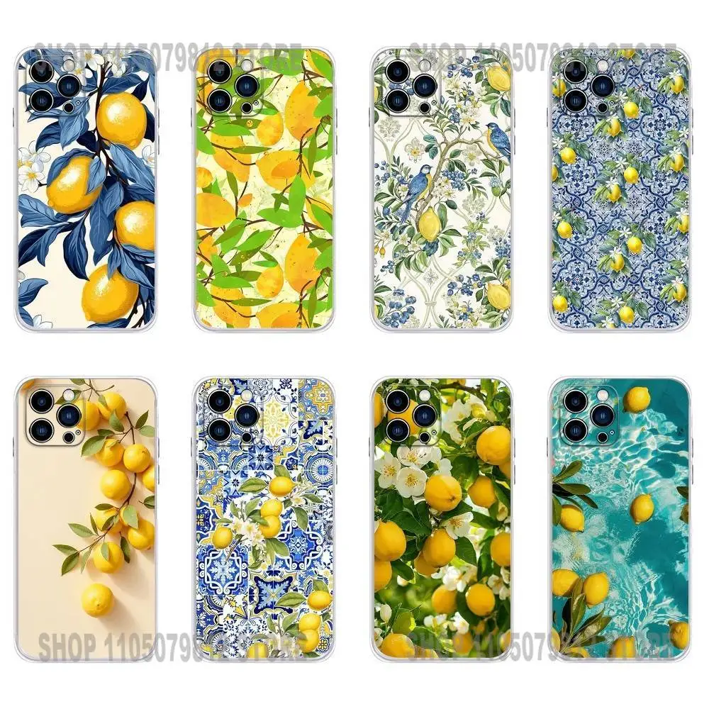 

Fruit lemon Painting (1) Phone Case For iPhone 17 16,15,14,13,12,11 Plus,Pro,Max,XR,Plus,E,Mini Transparent Soft Cover