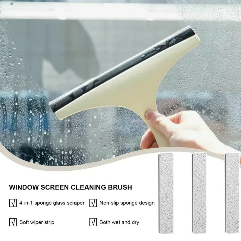 Multifunctional Anti-mosquito Screen Brush Window Screen Cleaning Brush 4-in-1 Window Screen Net Mesh Window Cleaning Tool