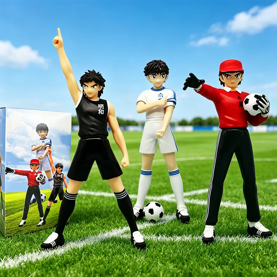 

Anime Captain Tsubasa Action Figure Set 18cm Ozora Hyuuga Kojirou Wakabayashi Genzou Figurines for Collection Model Toy Gifts