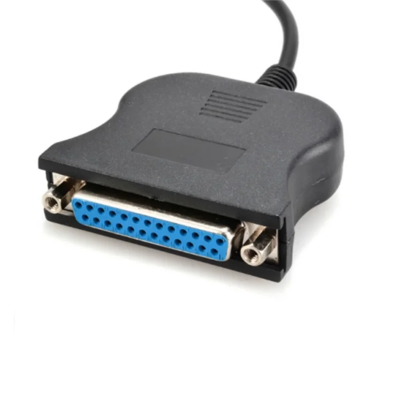 USB naar parallelle poortkabel 25-pins printkabel 25-gaats DB25 parallelle poort printer Vintage printadapter